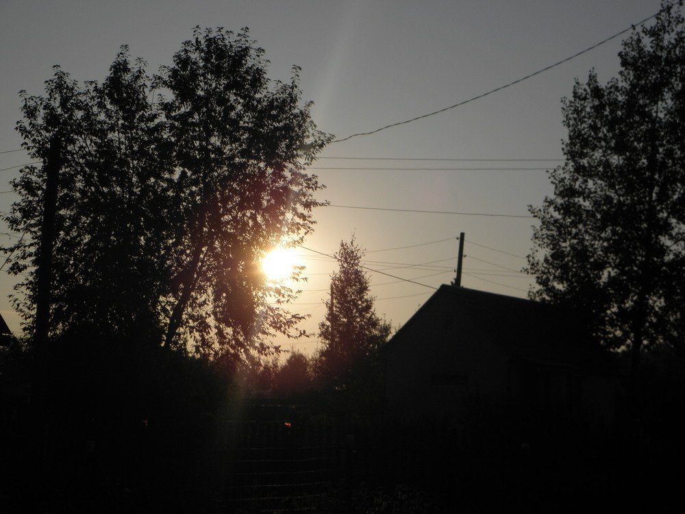 Вечер, закат