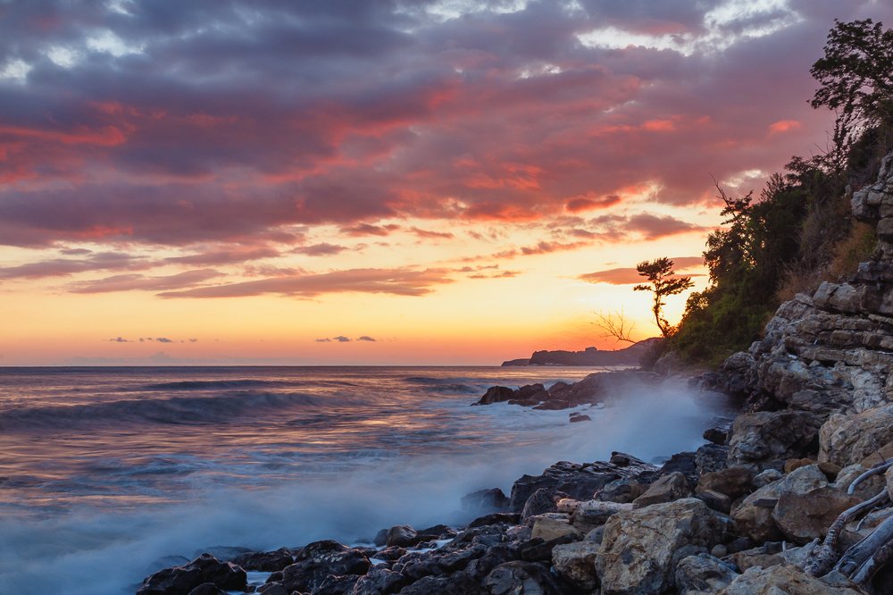 Вечер на море.