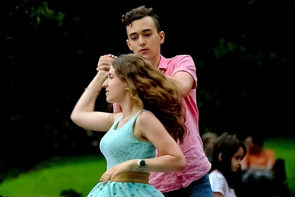 Open air evening dance