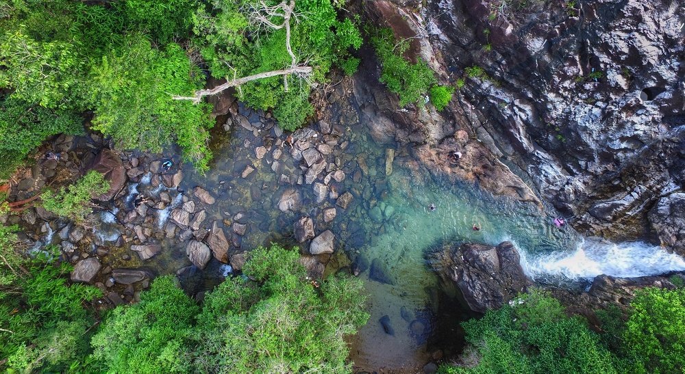 Waterfall from above