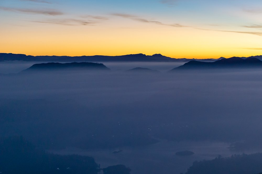 Village light through the FOG