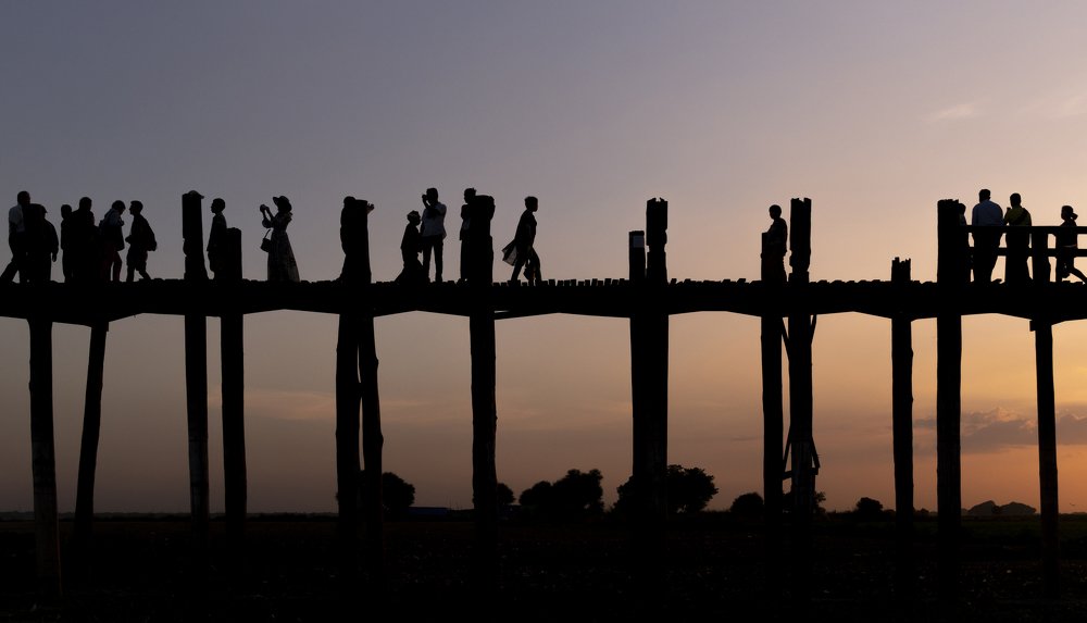 U Bein bridge, Myanmar