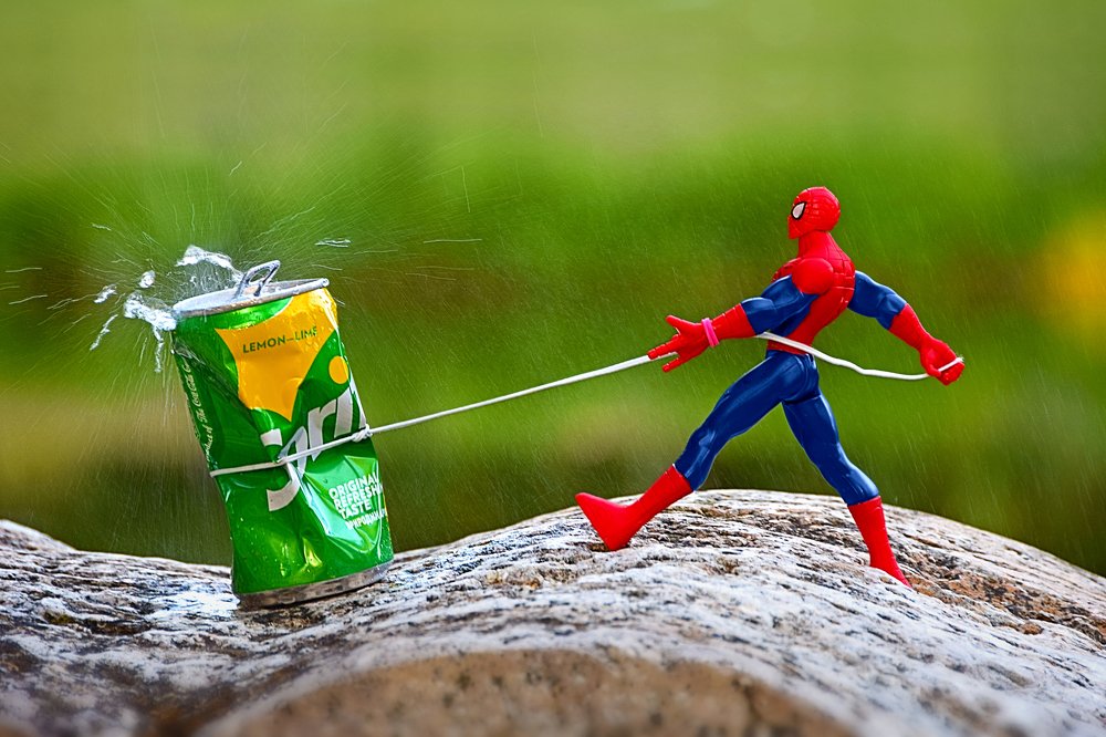 The Spider-Man and the Sprite!