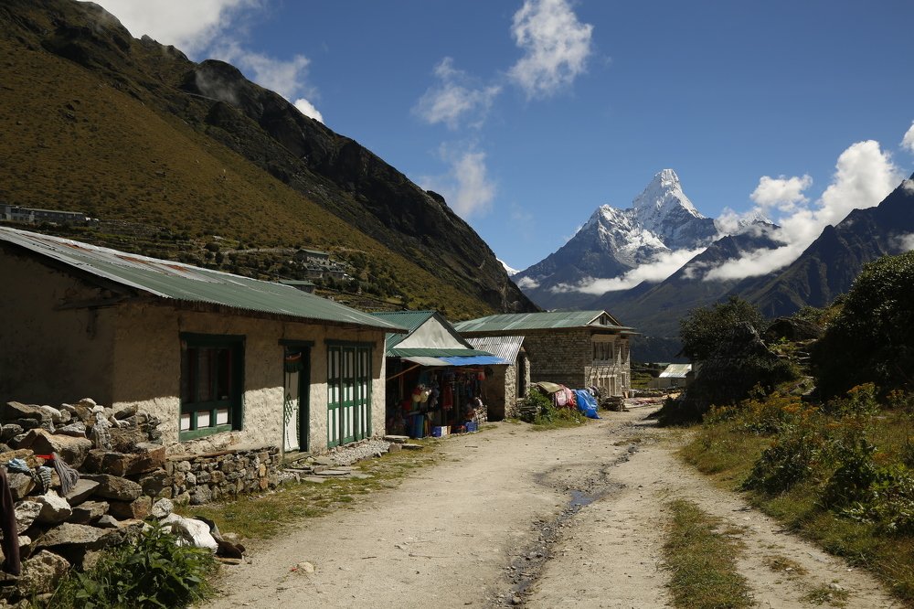 Street in Himalayas,Nepal