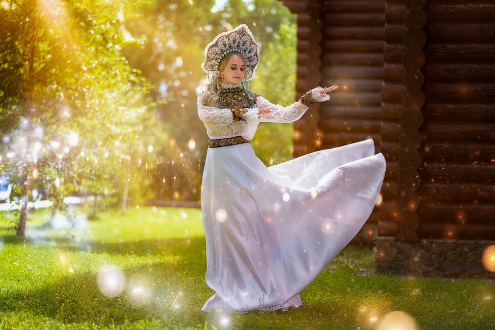 Сказочная фотосессия в русском стиле.