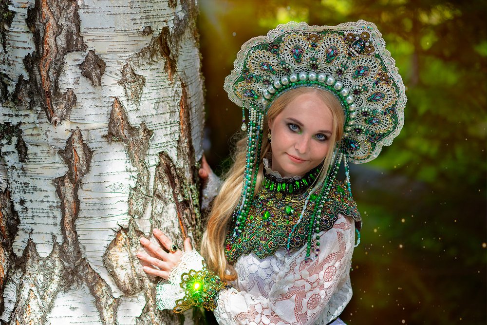 Сказочная фотосессия в русском стиле.