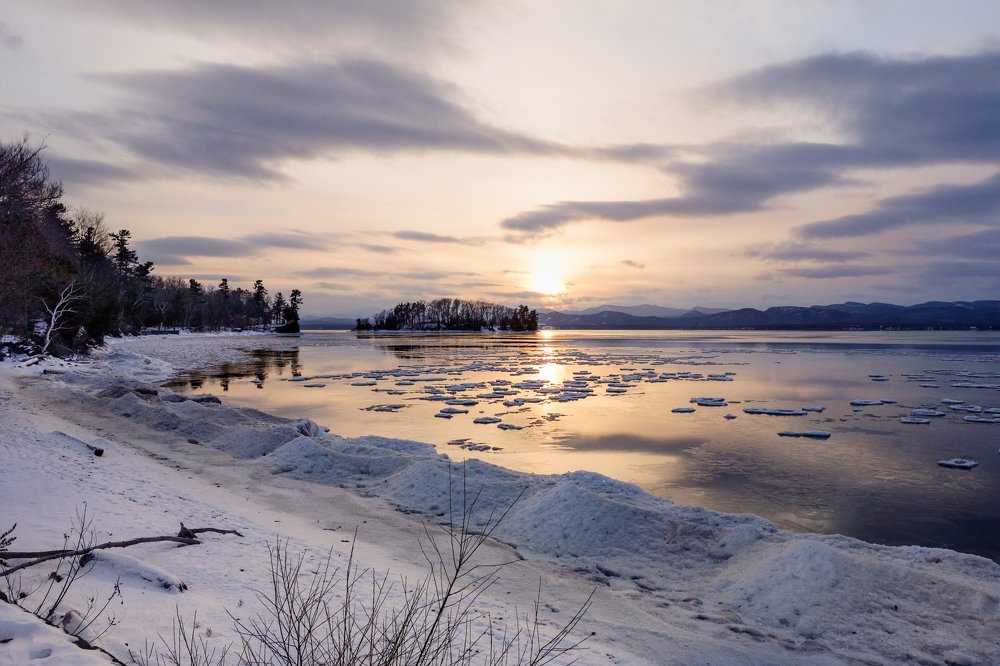 Sunset in Northern Vermont