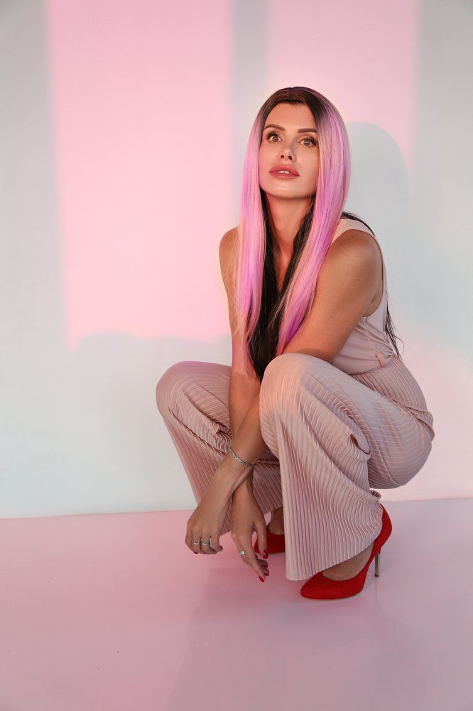 Розовый ланч