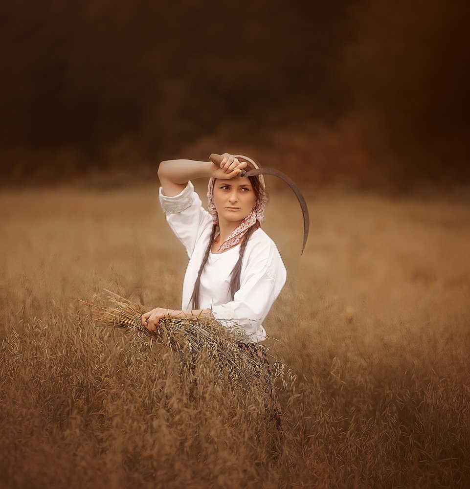 крестьянка в поле