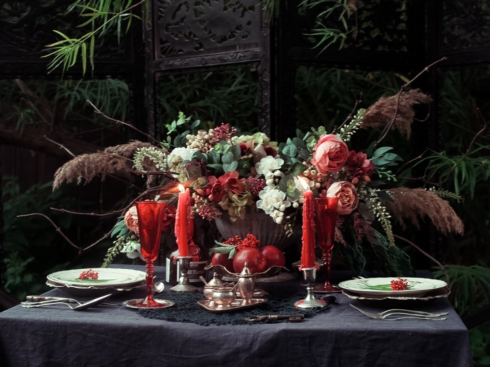 Ужин при свечах.