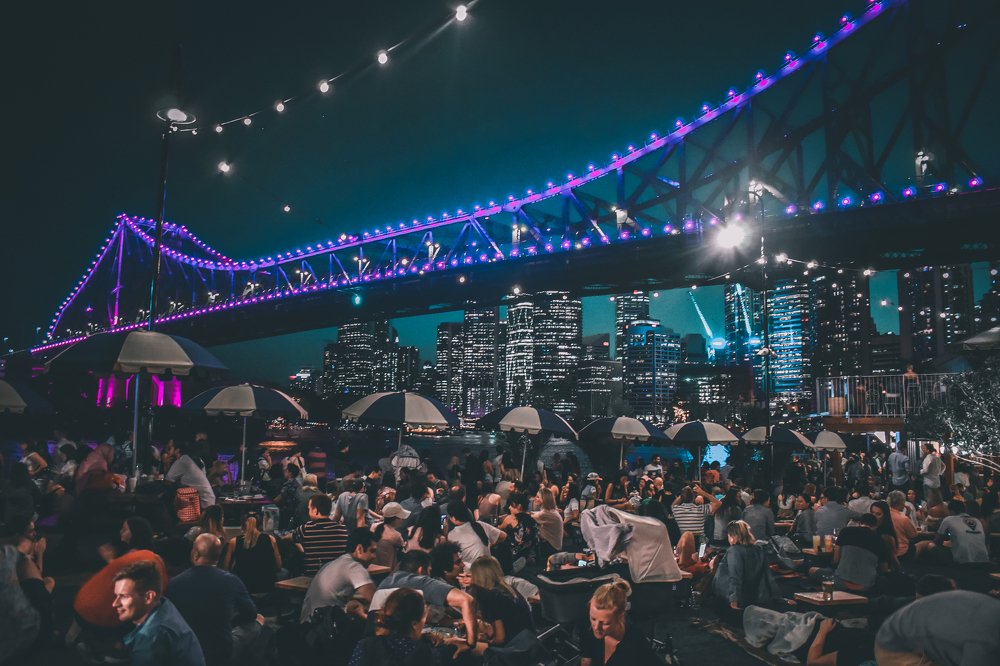 Right under The Story Bridge