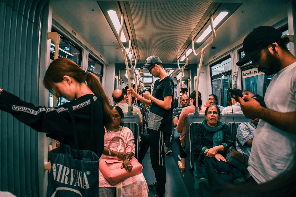 A scene of priority seat