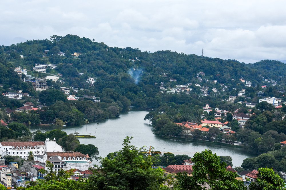 from a hill in Kandy, Sri Lanka