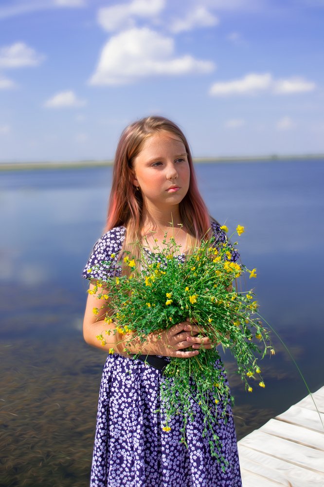 съемка возле водоема