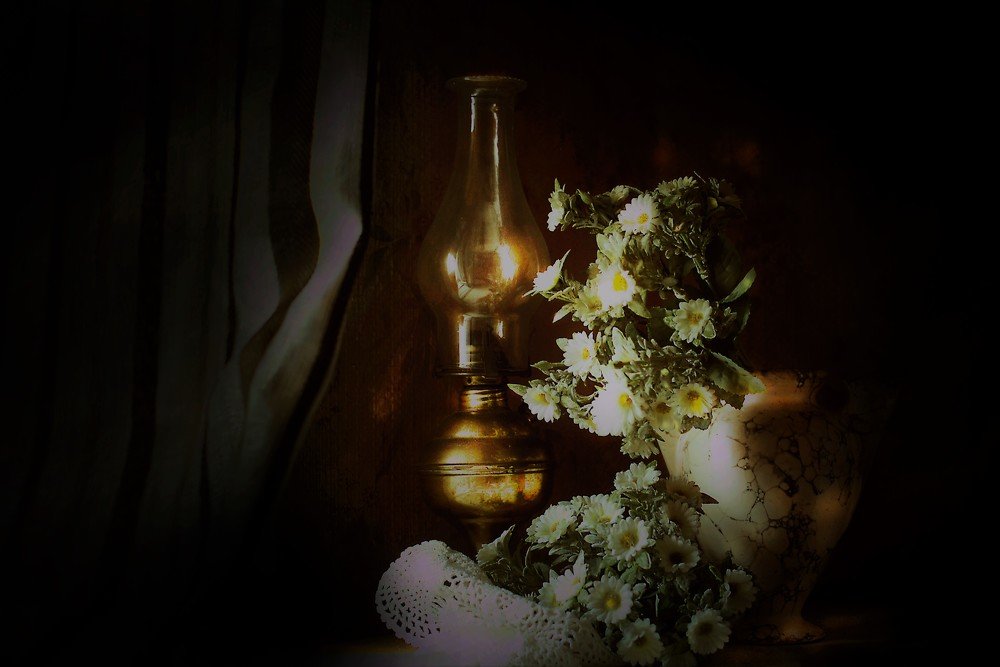 chandelier with flowers