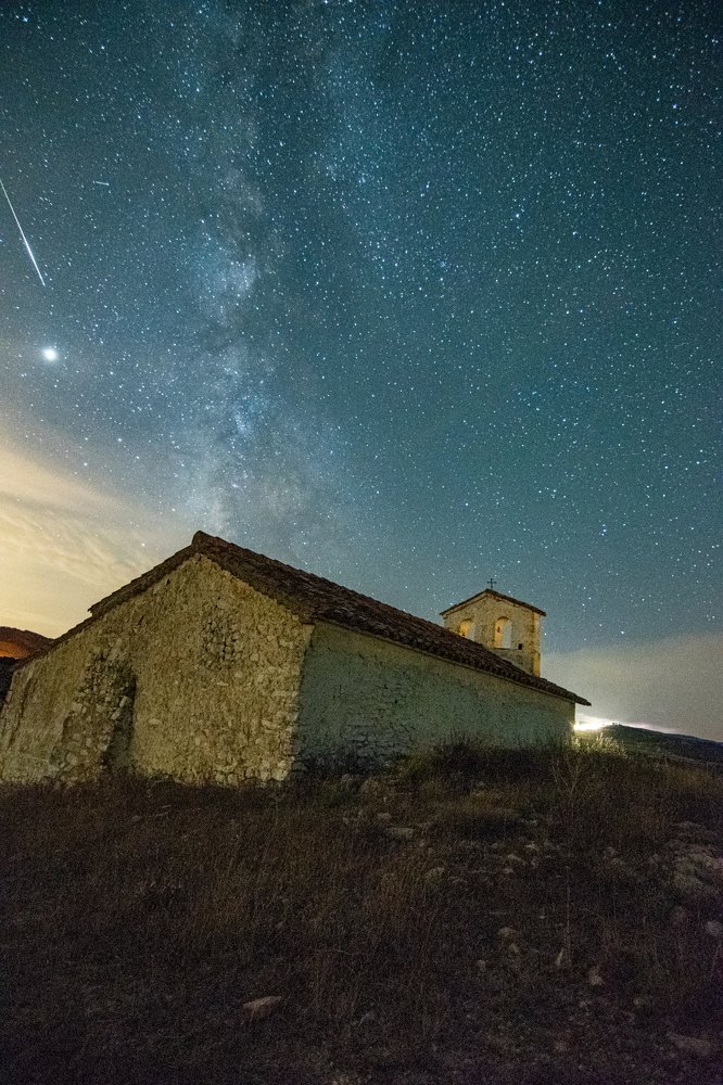 Milky way over the hermitage