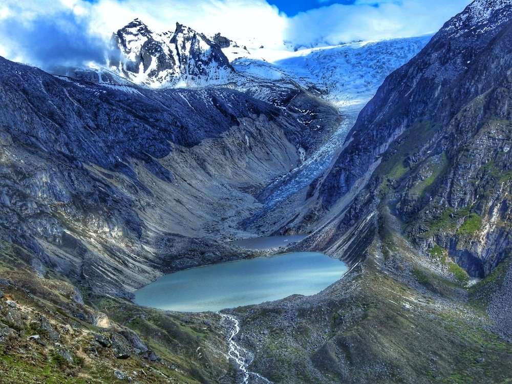 Glacier lake at Himalaya