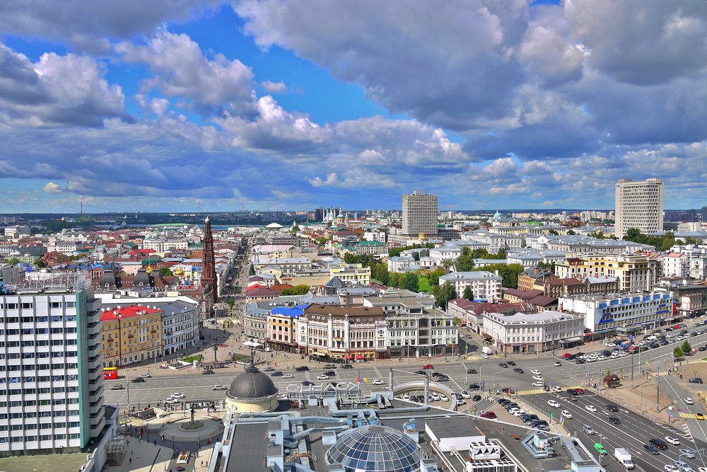 Вид на площадь Тукая в Казани.
