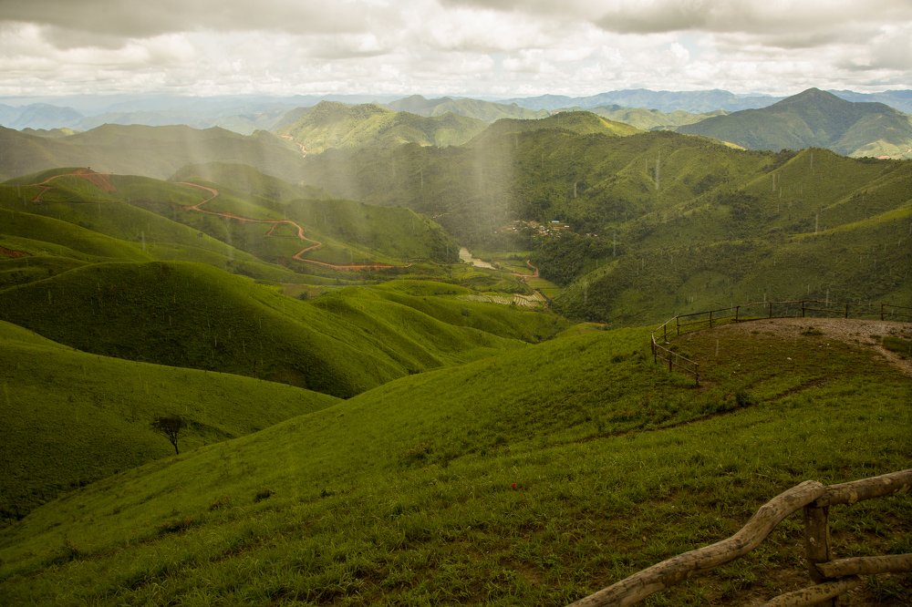 A view of the "White Elephant" mountain in Myanmar