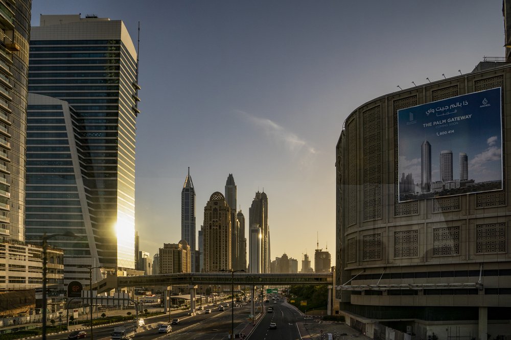 Дубай... На закате... ОАЭ...