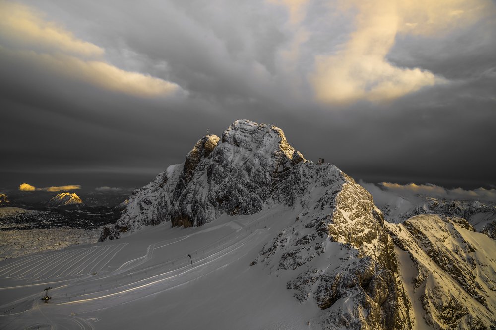 Sunset of dachstein