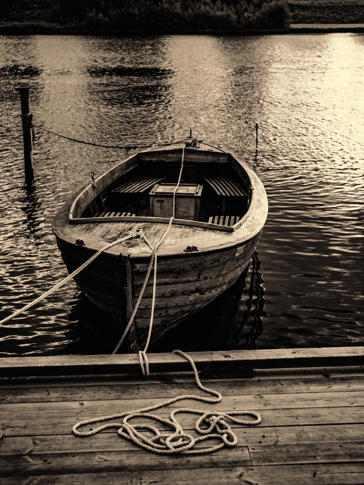 Lonely moored