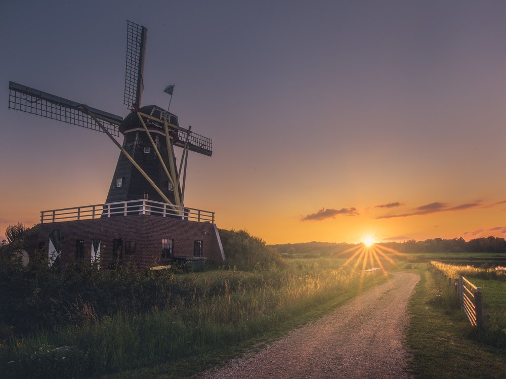 Sunset over the Mill