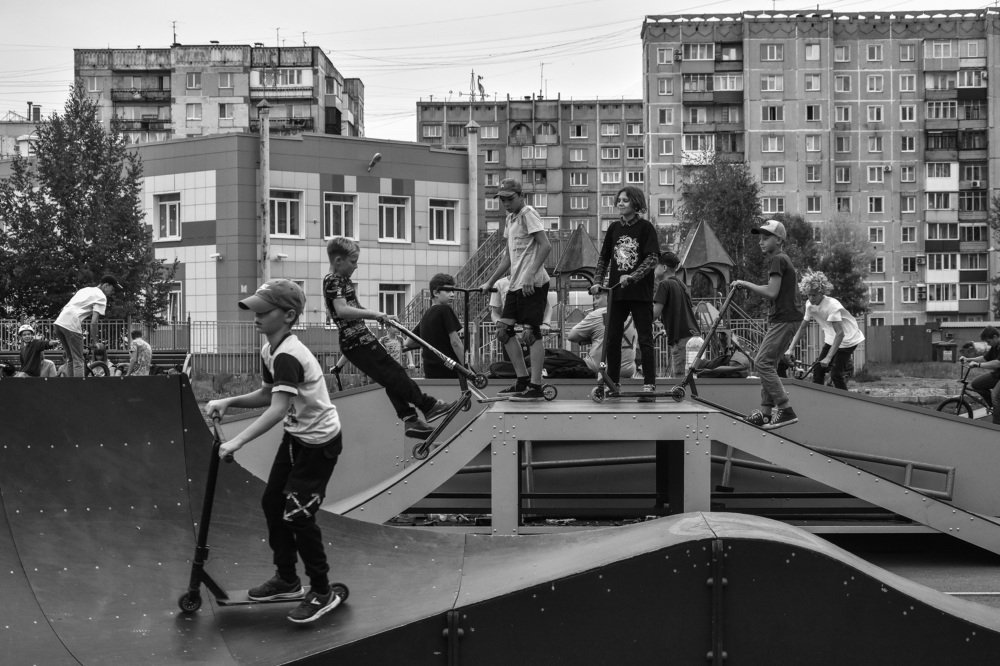 Трюки на трюковом самокате