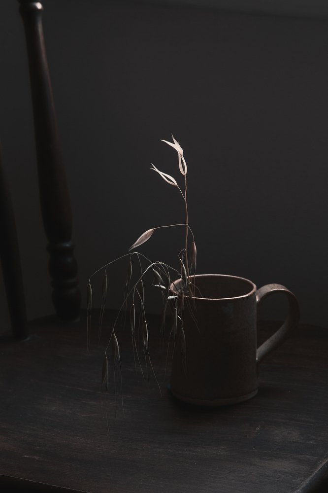 Grass in the Cap. Still Life