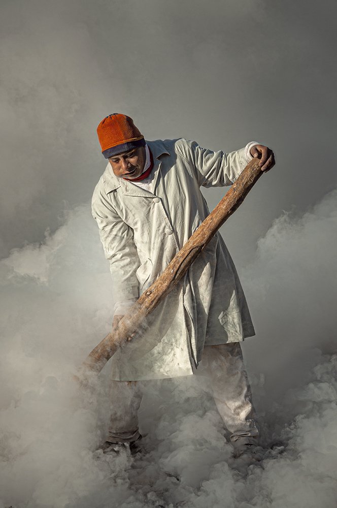 En el horno de la calera