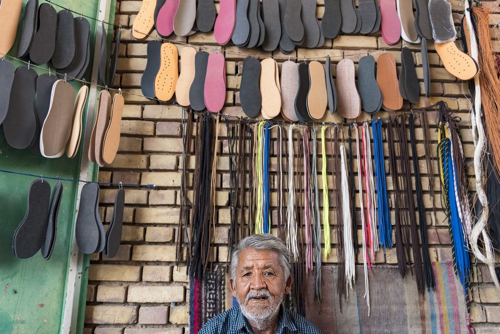Afghan shoemaker