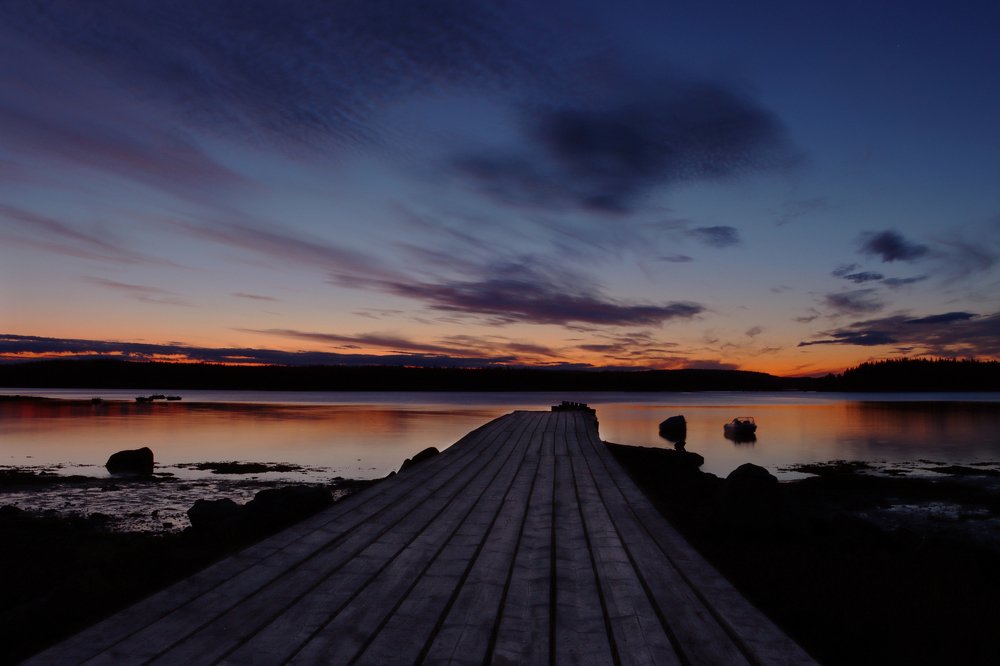 Закат на причале