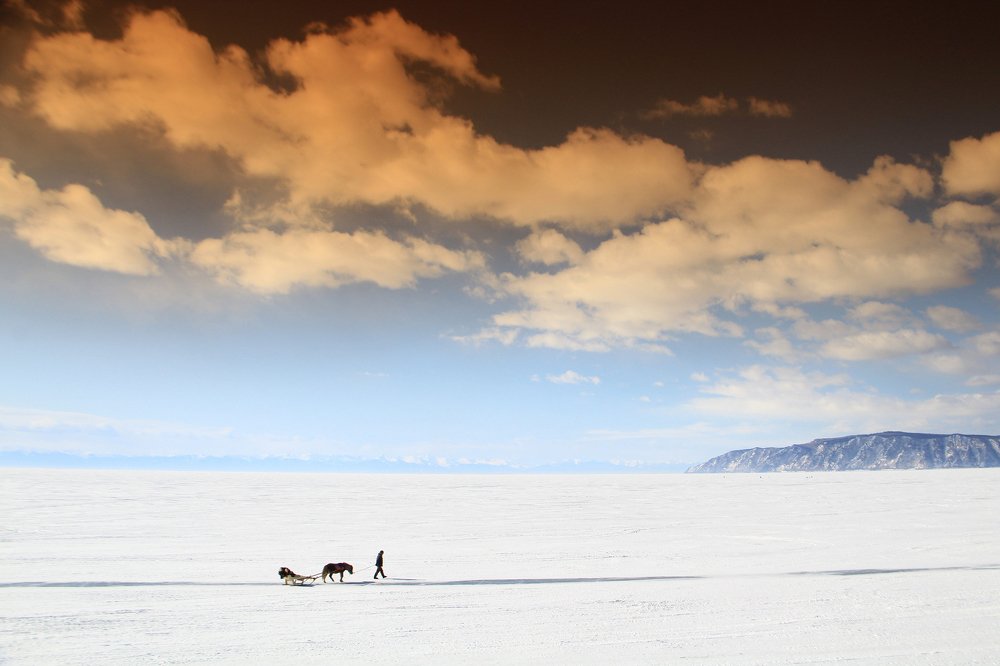 По зимнему Байкалу