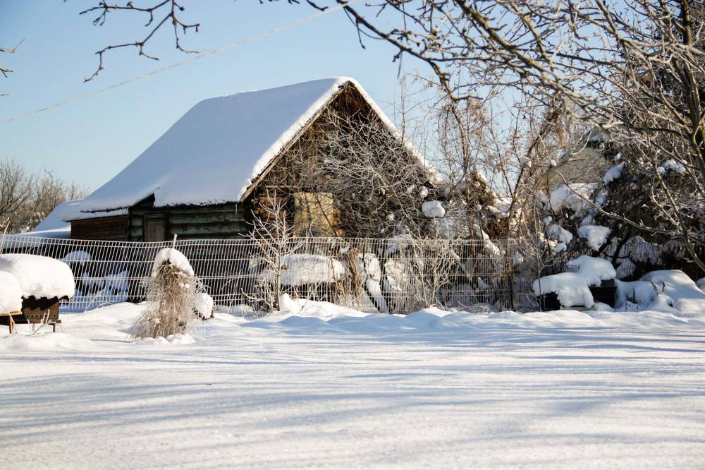 Зима в деревне