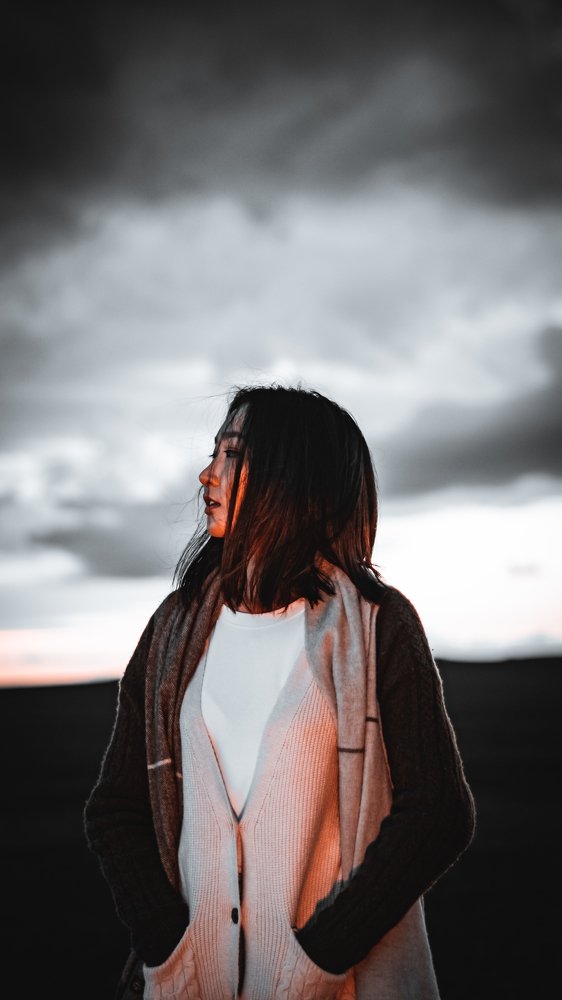 Female Portrait in Mongolian country