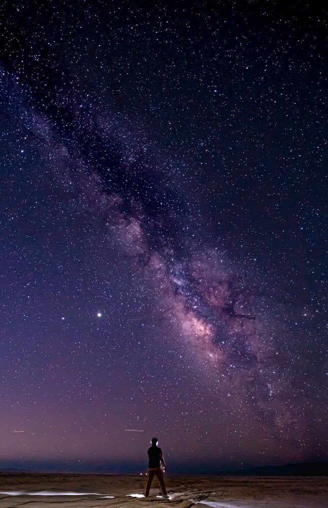 In front of the stars