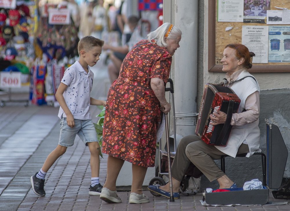 На городской улице