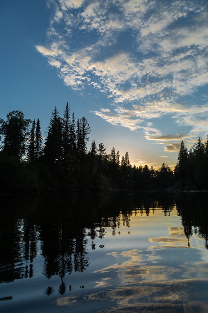 Закат в тайге