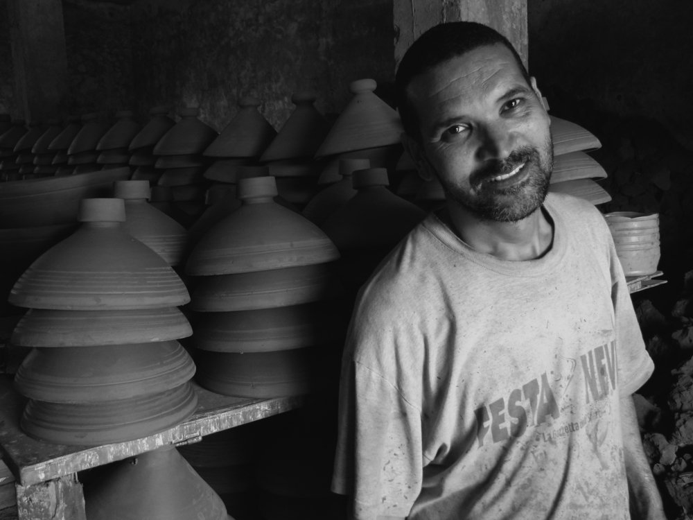 Pottery maker man from Morocco