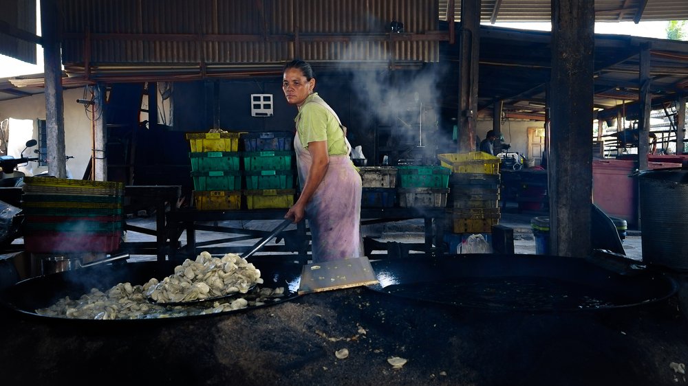Traditional Keropok making
