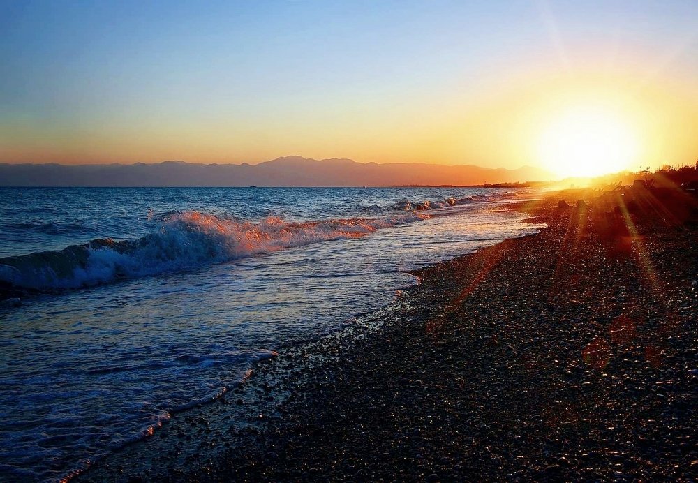 морской закат