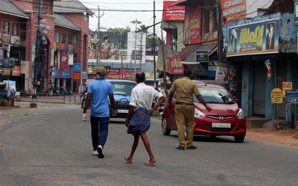 A street view stunned by the covid