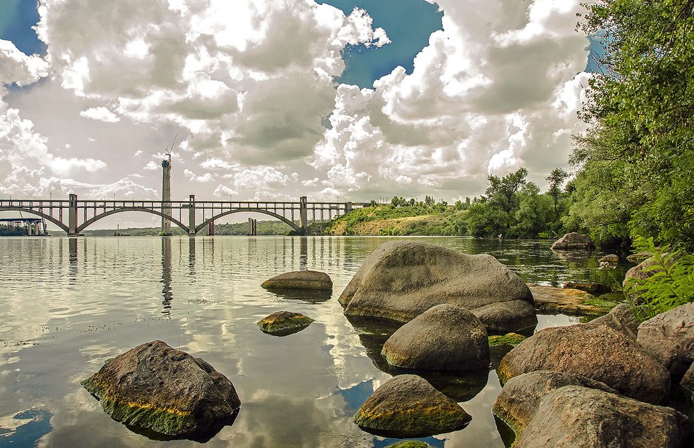 Каменные берега о.Хортица