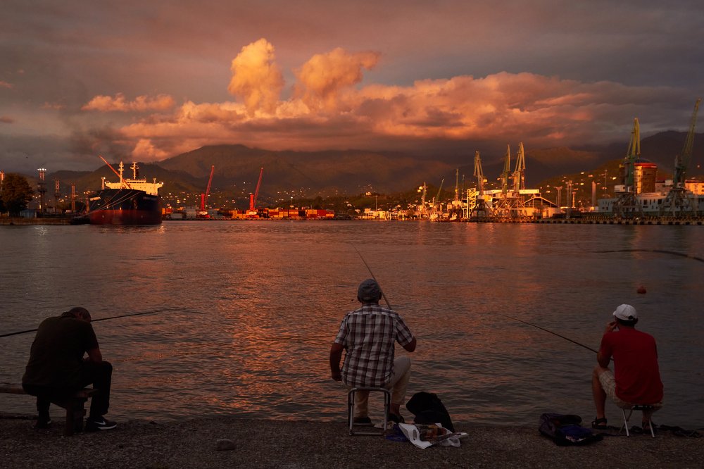 Port evening  Вечер в порту