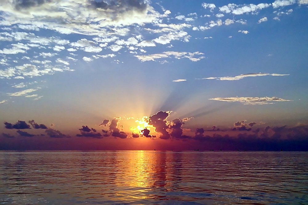 Закат на Азовском море