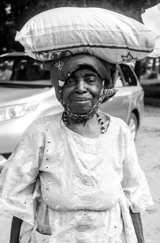 An Old strong woman