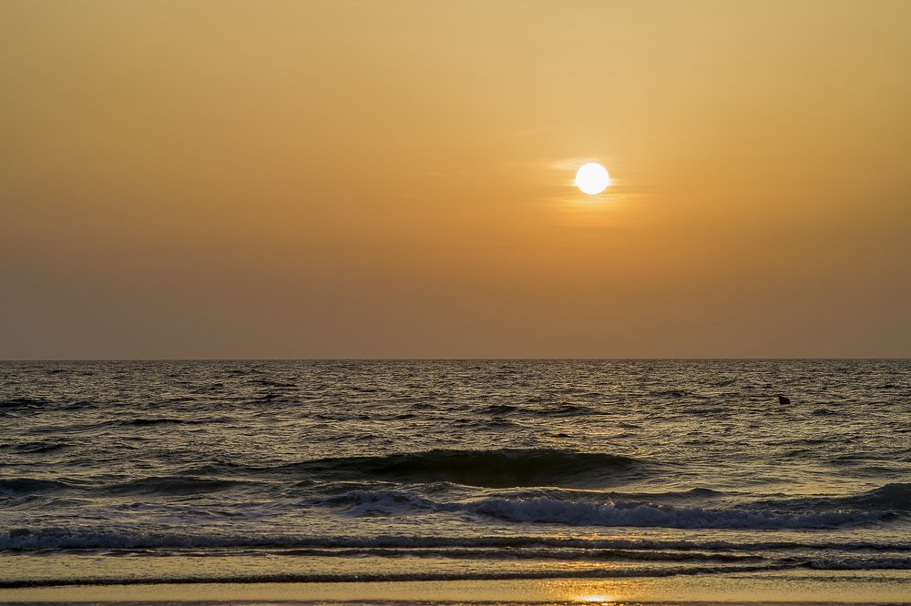 Golden seascape