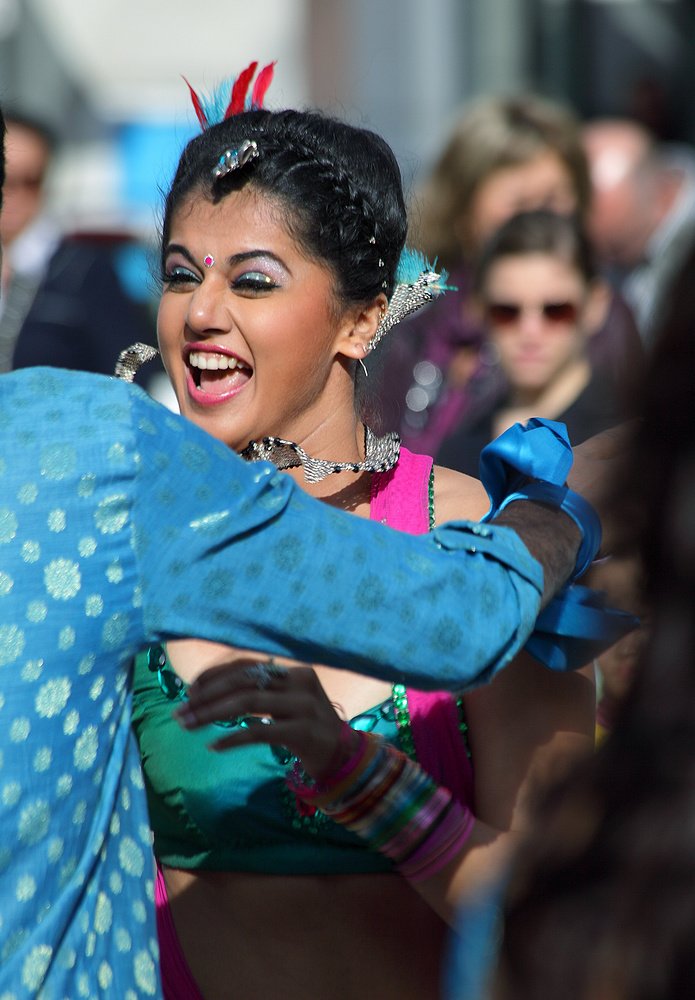 Снимают индийское кино.