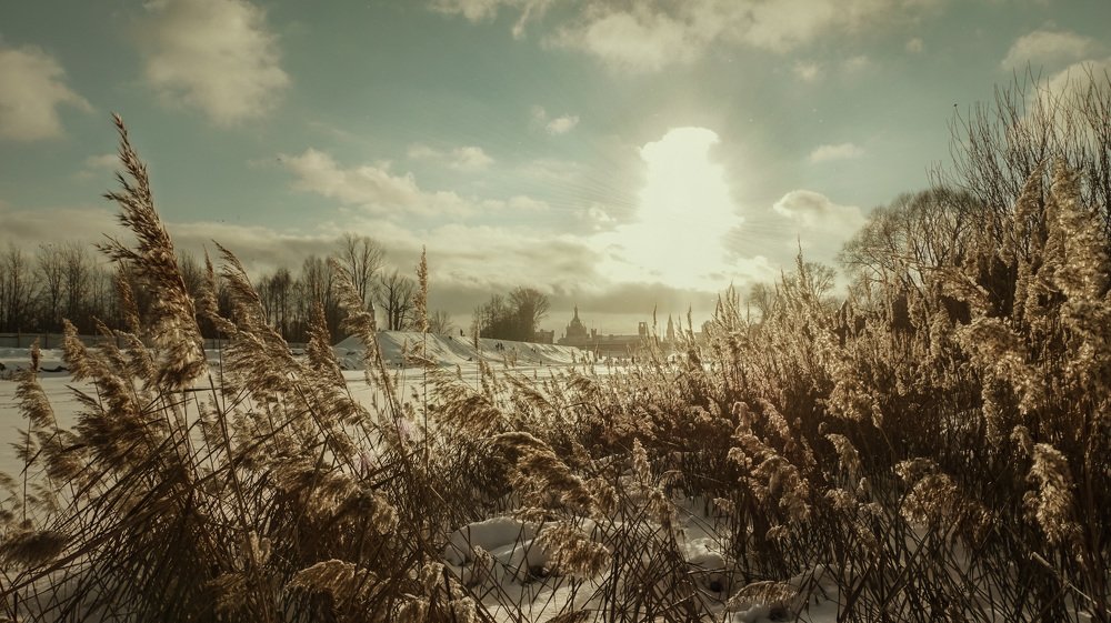 Зима на реке