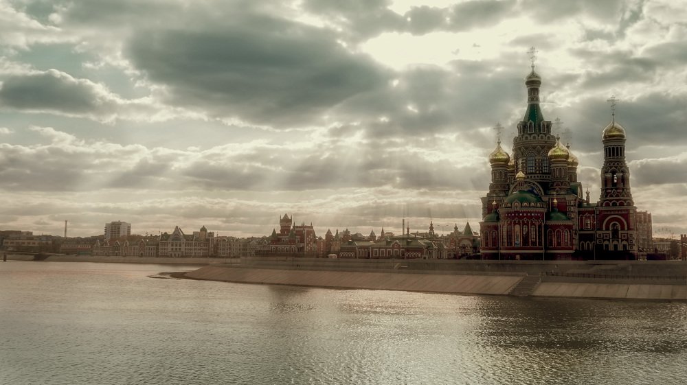 Йошкар-Ола. Вид с Театрального моста